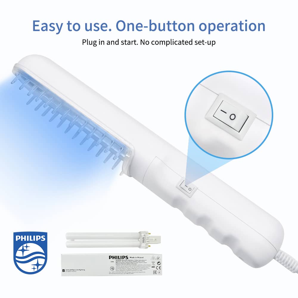 Philips BU-1S in use – targeted NB-UVB treatment